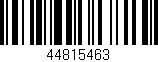 Código de barras (EAN, GTIN, SKU, ISBN): '44815463'