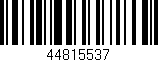 Código de barras (EAN, GTIN, SKU, ISBN): '44815537'