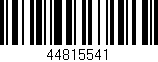 Código de barras (EAN, GTIN, SKU, ISBN): '44815541'