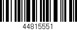 Código de barras (EAN, GTIN, SKU, ISBN): '44815551'