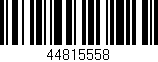 Código de barras (EAN, GTIN, SKU, ISBN): '44815558'