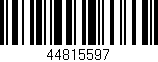 Código de barras (EAN, GTIN, SKU, ISBN): '44815597'