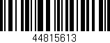 Código de barras (EAN, GTIN, SKU, ISBN): '44815613'