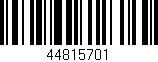 Código de barras (EAN, GTIN, SKU, ISBN): '44815701'