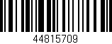 Código de barras (EAN, GTIN, SKU, ISBN): '44815709'