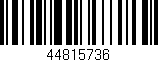 Código de barras (EAN, GTIN, SKU, ISBN): '44815736'