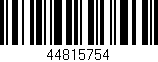 Código de barras (EAN, GTIN, SKU, ISBN): '44815754'
