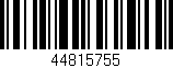 Código de barras (EAN, GTIN, SKU, ISBN): '44815755'