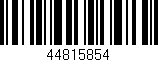 Código de barras (EAN, GTIN, SKU, ISBN): '44815854'