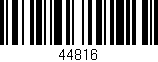 Código de barras (EAN, GTIN, SKU, ISBN): '44816'