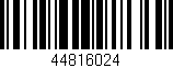 Código de barras (EAN, GTIN, SKU, ISBN): '44816024'