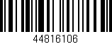 Código de barras (EAN, GTIN, SKU, ISBN): '44816106'