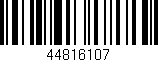 Código de barras (EAN, GTIN, SKU, ISBN): '44816107'