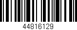 Código de barras (EAN, GTIN, SKU, ISBN): '44816129'