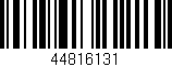 Código de barras (EAN, GTIN, SKU, ISBN): '44816131'