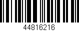 Código de barras (EAN, GTIN, SKU, ISBN): '44816216'