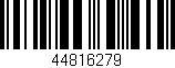 Código de barras (EAN, GTIN, SKU, ISBN): '44816279'