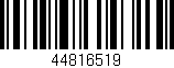 Código de barras (EAN, GTIN, SKU, ISBN): '44816519'