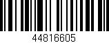 Código de barras (EAN, GTIN, SKU, ISBN): '44816605'