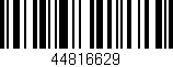 Código de barras (EAN, GTIN, SKU, ISBN): '44816629'
