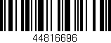 Código de barras (EAN, GTIN, SKU, ISBN): '44816696'