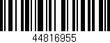 Código de barras (EAN, GTIN, SKU, ISBN): '44816955'