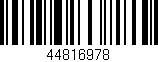 Código de barras (EAN, GTIN, SKU, ISBN): '44816978'