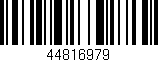Código de barras (EAN, GTIN, SKU, ISBN): '44816979'