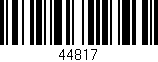 Código de barras (EAN, GTIN, SKU, ISBN): '44817'