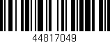 Código de barras (EAN, GTIN, SKU, ISBN): '44817049'