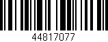 Código de barras (EAN, GTIN, SKU, ISBN): '44817077'