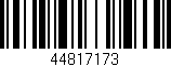 Código de barras (EAN, GTIN, SKU, ISBN): '44817173'