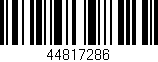 Código de barras (EAN, GTIN, SKU, ISBN): '44817286'