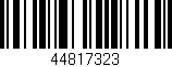 Código de barras (EAN, GTIN, SKU, ISBN): '44817323'