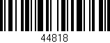 Código de barras (EAN, GTIN, SKU, ISBN): '44818'