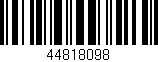 Código de barras (EAN, GTIN, SKU, ISBN): '44818098'