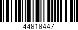 Código de barras (EAN, GTIN, SKU, ISBN): '44818447'