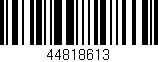 Código de barras (EAN, GTIN, SKU, ISBN): '44818613'