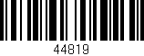 Código de barras (EAN, GTIN, SKU, ISBN): '44819'
