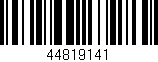 Código de barras (EAN, GTIN, SKU, ISBN): '44819141'
