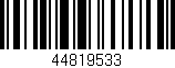 Código de barras (EAN, GTIN, SKU, ISBN): '44819533'