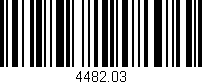 Código de barras (EAN, GTIN, SKU, ISBN): '4482.03'