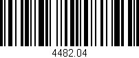 Código de barras (EAN, GTIN, SKU, ISBN): '4482.04'