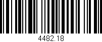 Código de barras (EAN, GTIN, SKU, ISBN): '4482.18'