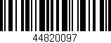 Código de barras (EAN, GTIN, SKU, ISBN): '44820097'