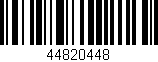 Código de barras (EAN, GTIN, SKU, ISBN): '44820448'