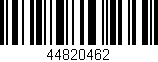 Código de barras (EAN, GTIN, SKU, ISBN): '44820462'