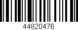 Código de barras (EAN, GTIN, SKU, ISBN): '44820476'