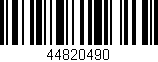 Código de barras (EAN, GTIN, SKU, ISBN): '44820490'