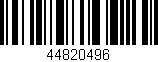 Código de barras (EAN, GTIN, SKU, ISBN): '44820496'